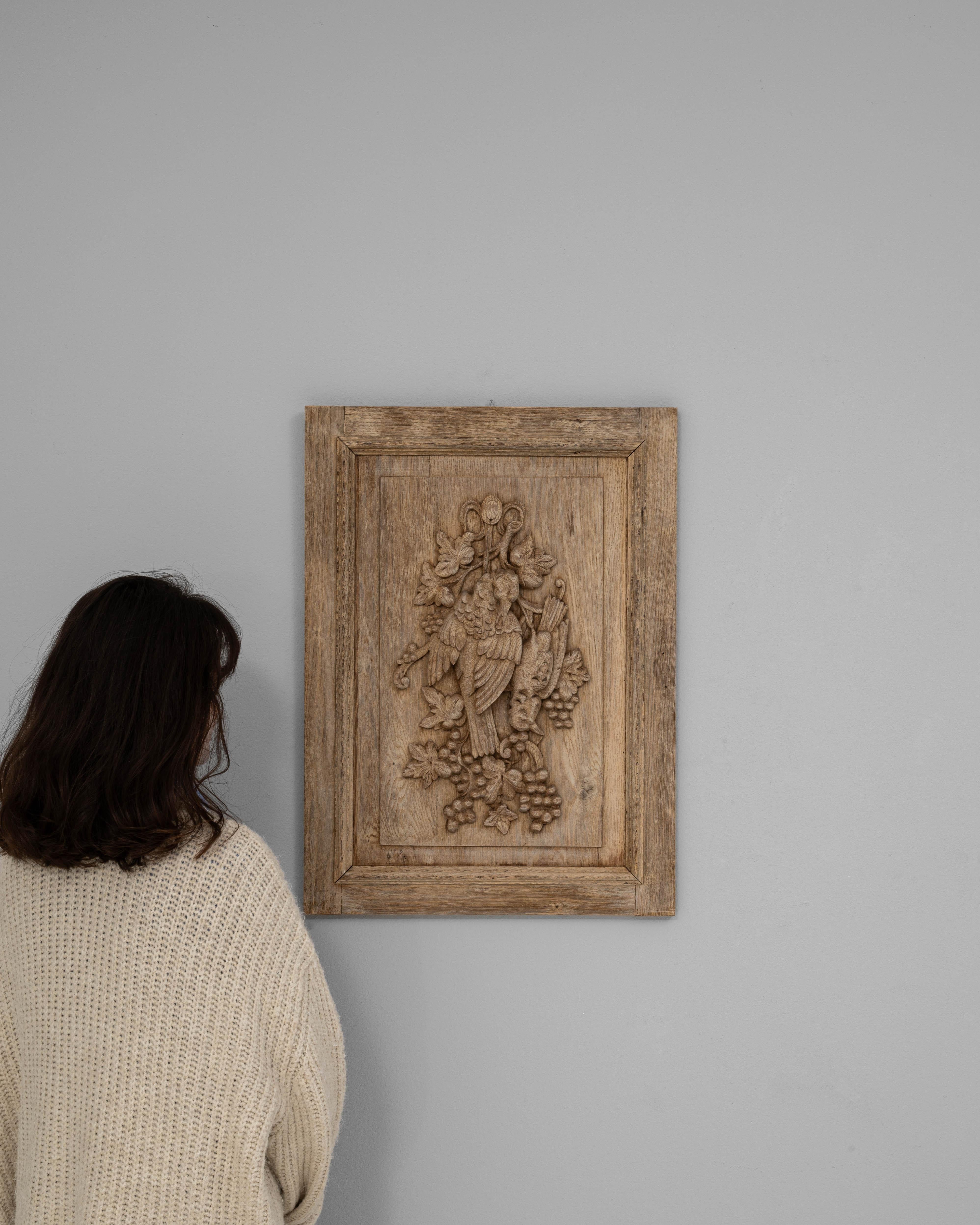 Français Décoration murale en bois français du 19e siècle en vente