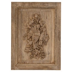 Décoration murale en bois français du 19e siècle