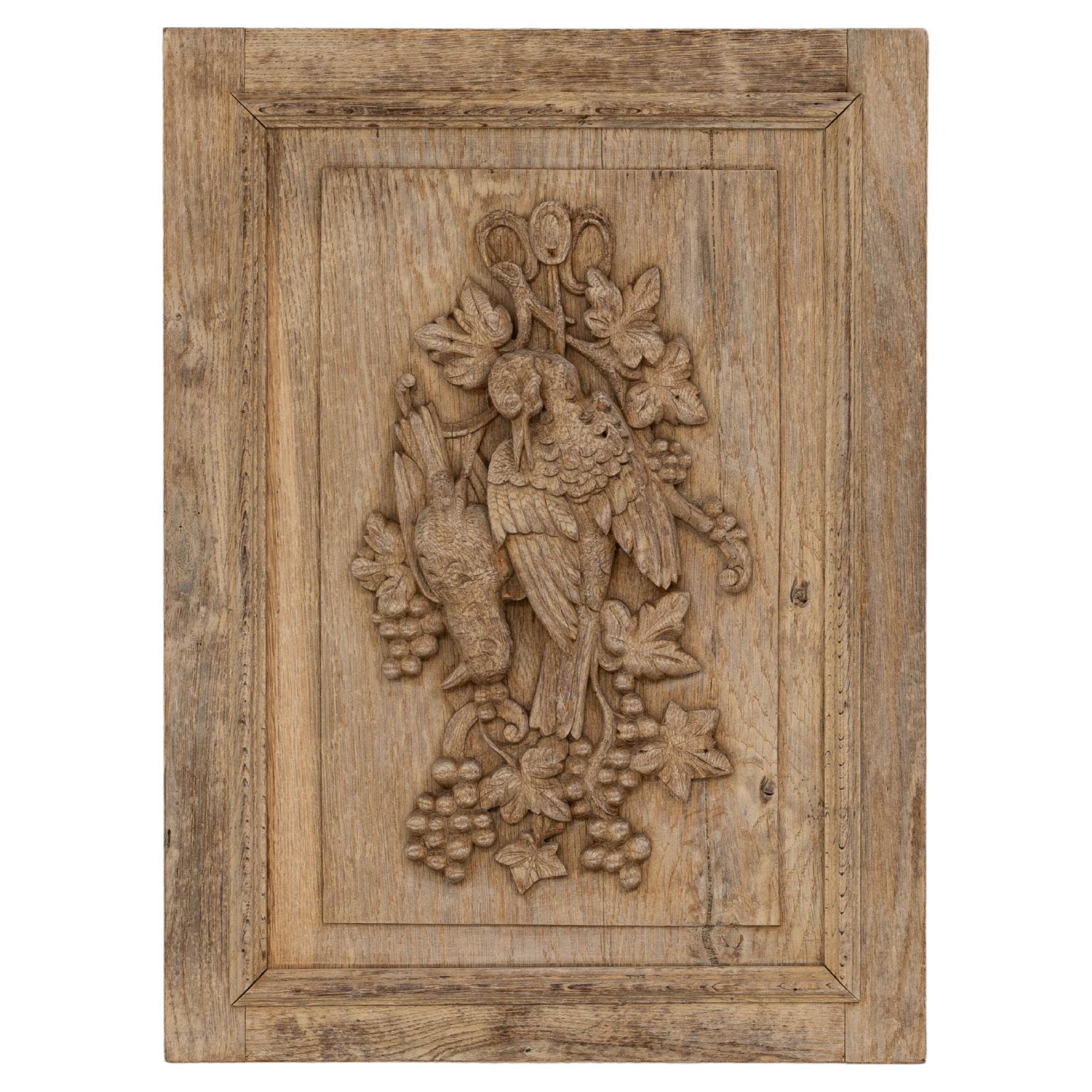 Décoration murale en bois français du 19e siècle