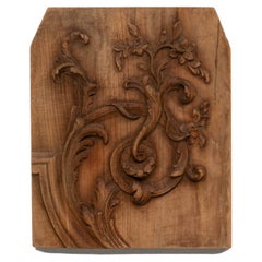 Décoration murale en bois français du 19e siècle