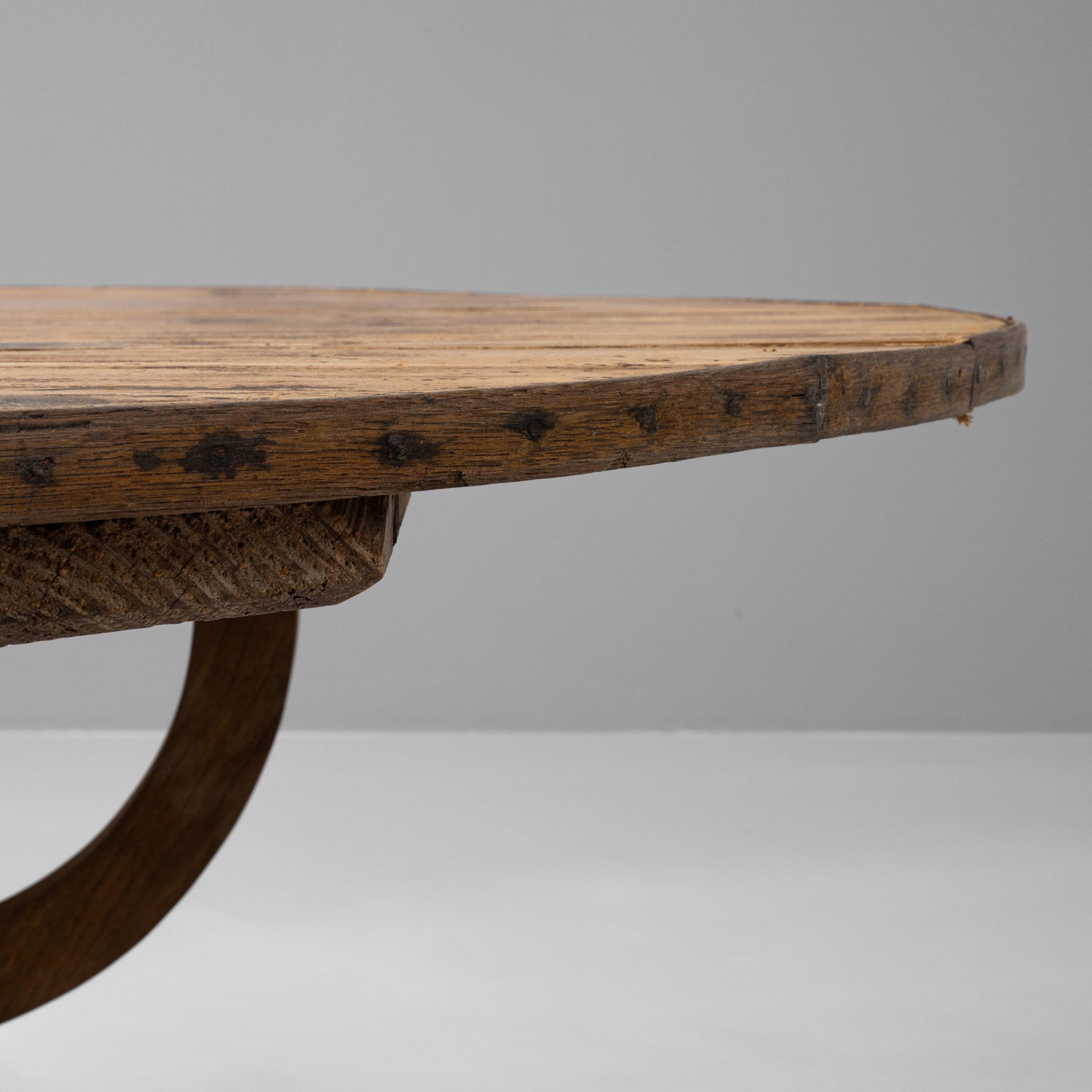 Französischer Wein-Tisch aus Holz aus dem 19. Jahrhundert 7