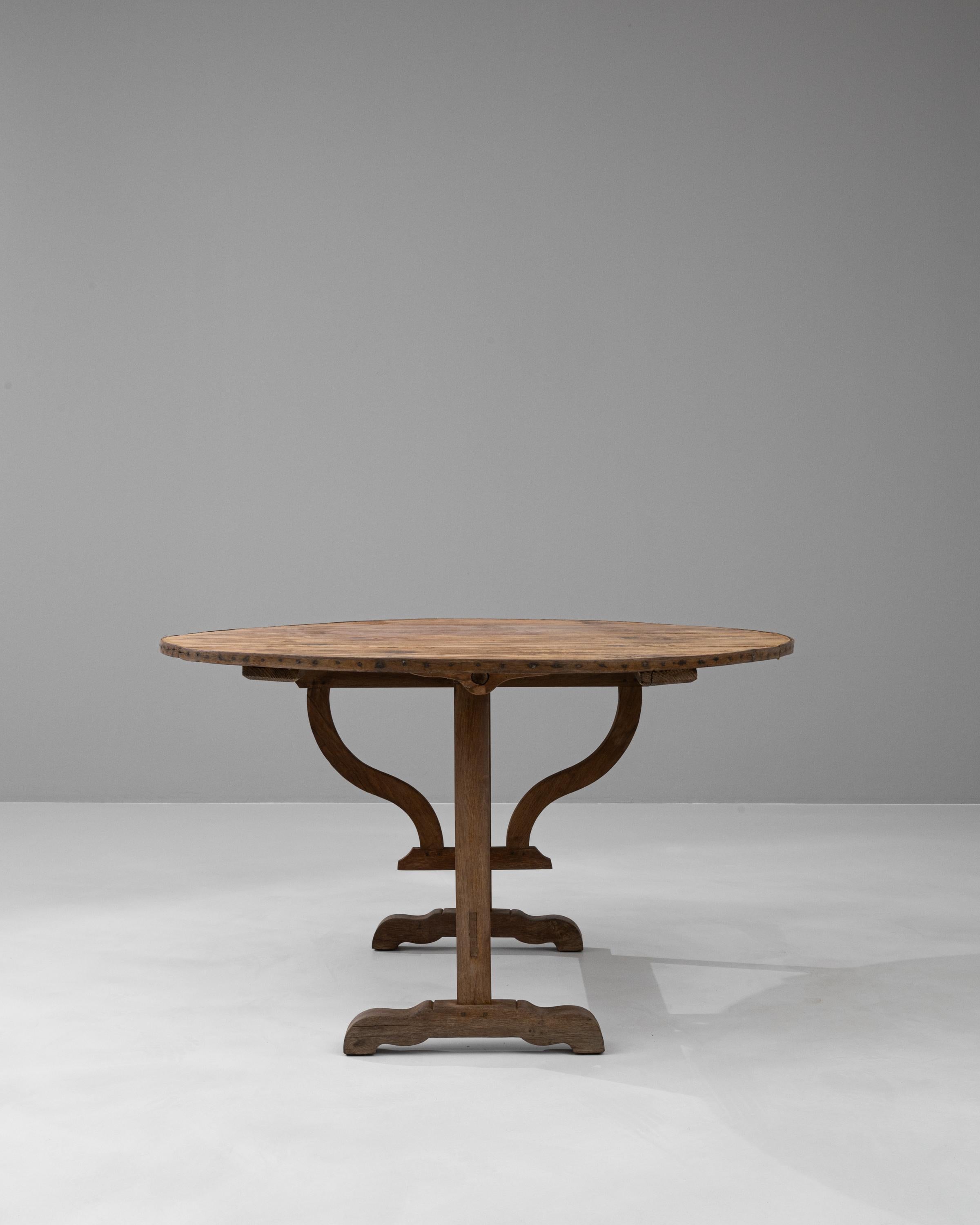 19th Century French Wooden Wine Tasting Table 9