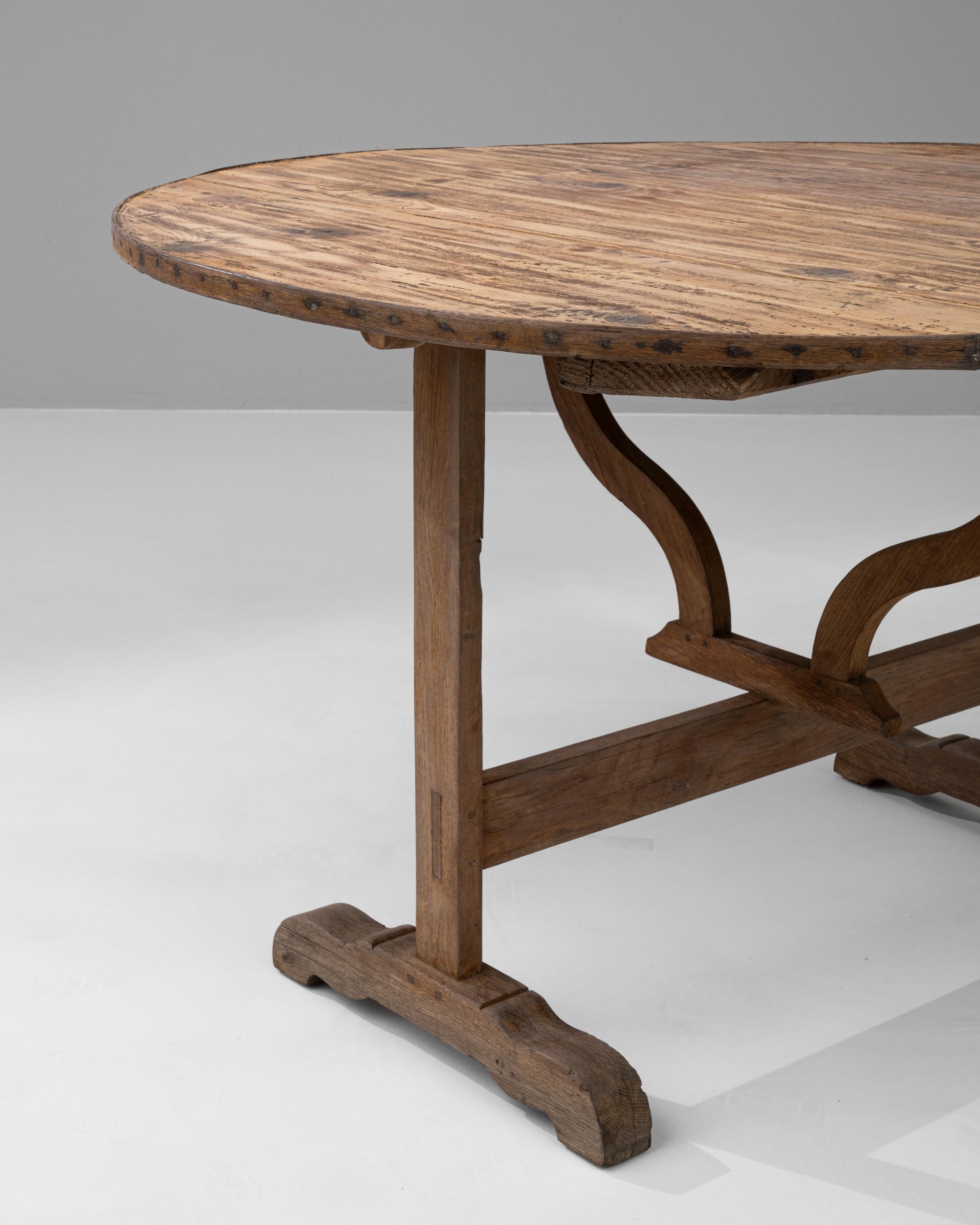 19th Century French Wooden Wine Tasting Table 4