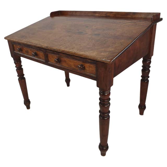 19th Century Wood Antique Spanish Bureau Desk, 1850 For Sale at 1stDibs