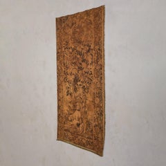 19th Century French Woodland Tapestry with Hunting Dogs