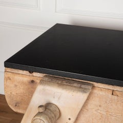 19th Century French Work Bench with Granite Top