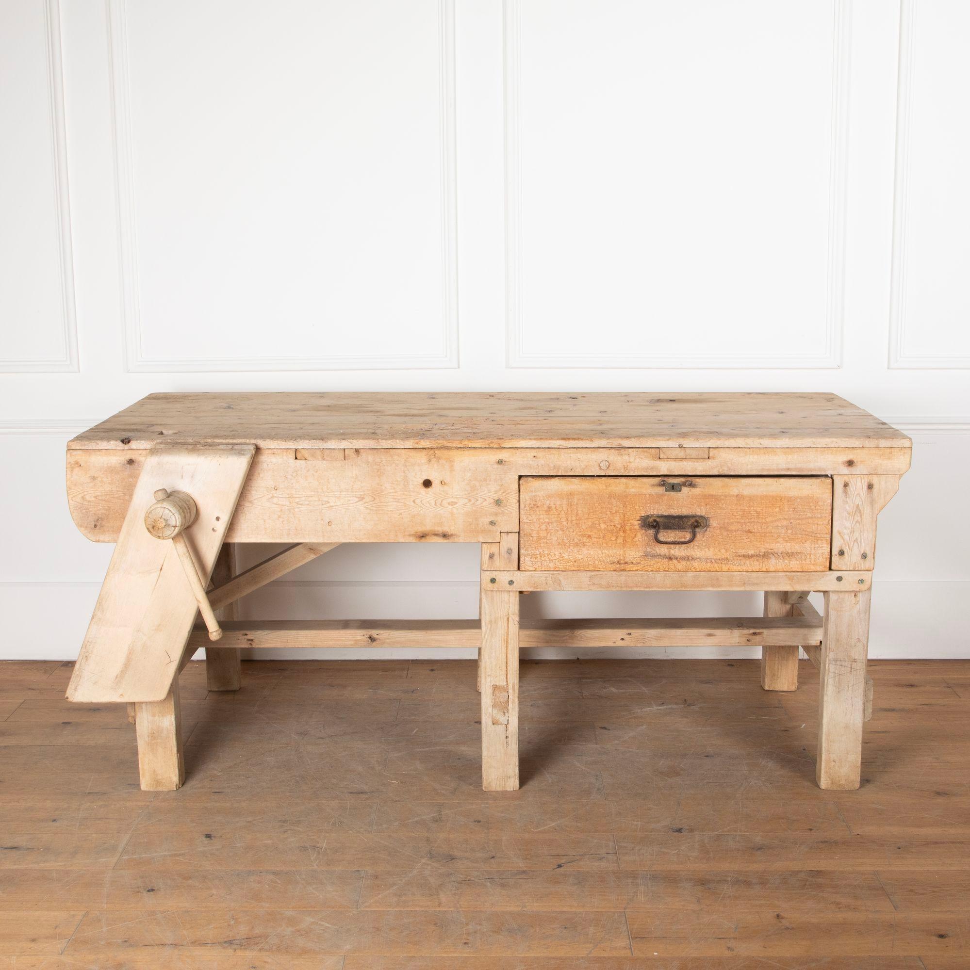 19th Century French Work Bench with Granite Top For Sale 3