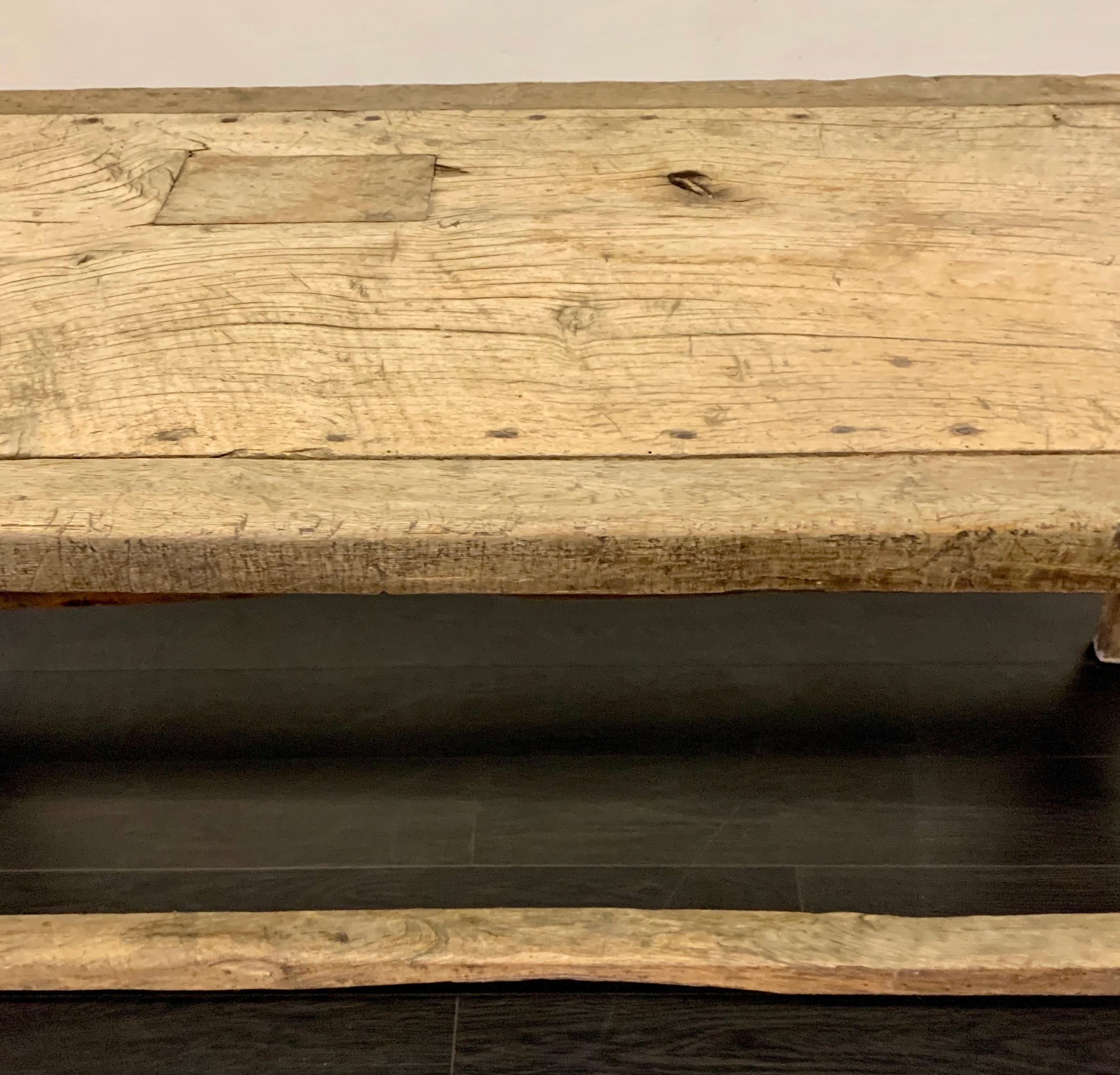 Organic Farm or Work Table from 18th Century, France For Sale 6