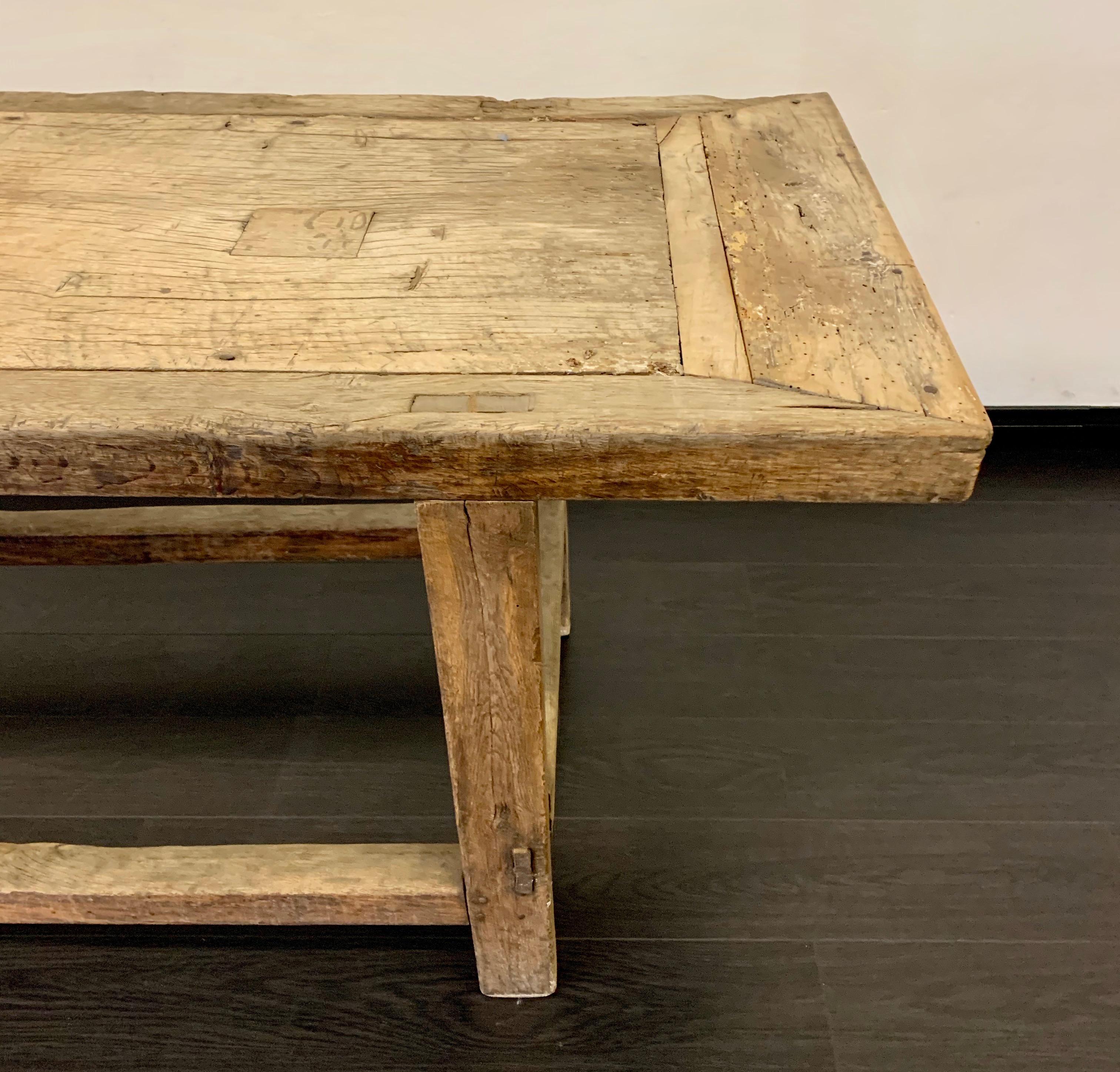 Organic Farm or Work Table from 18th Century, France For Sale 7