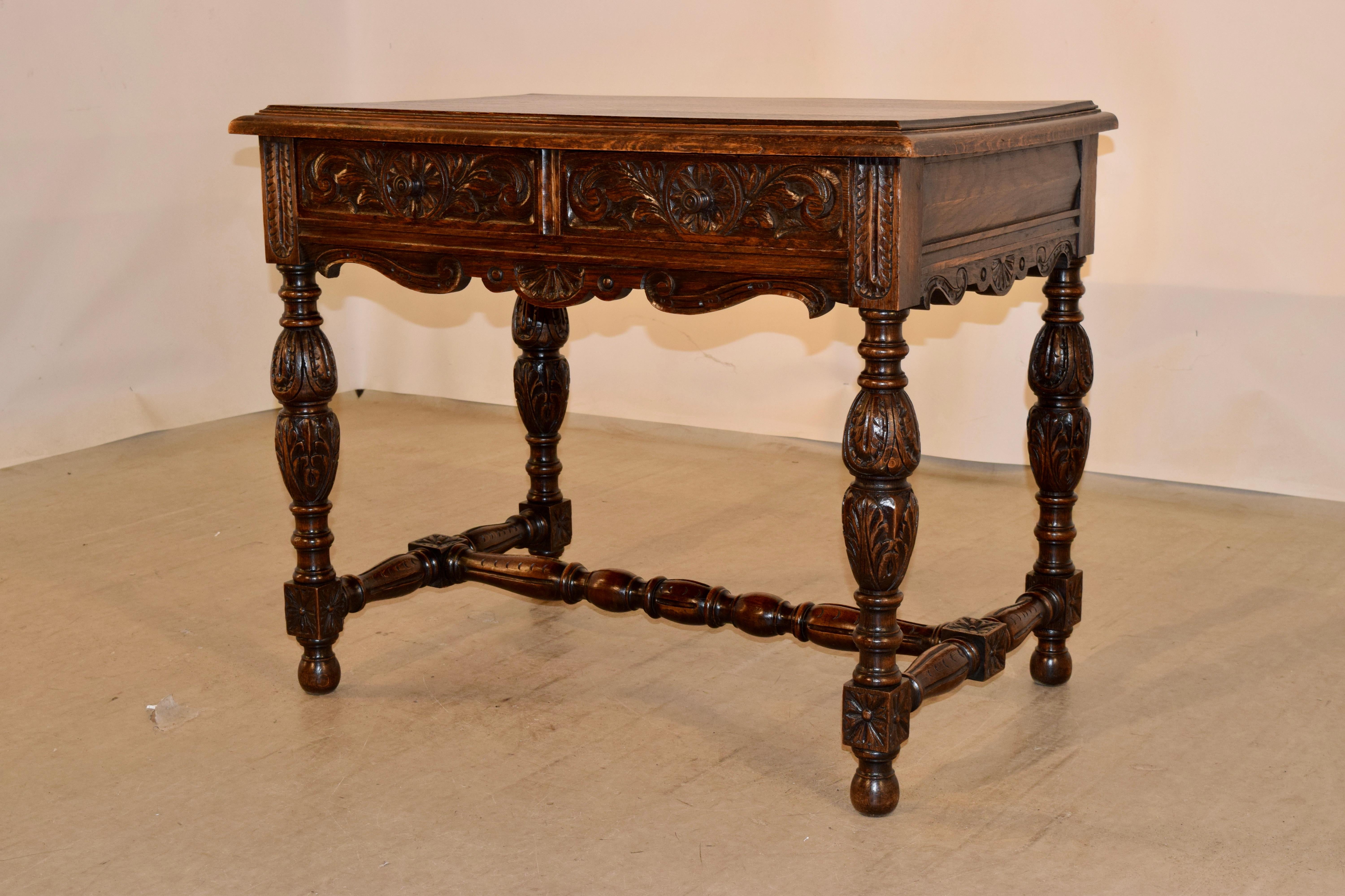 19th Century French Writing Table In Good Condition For Sale In High Point, NC