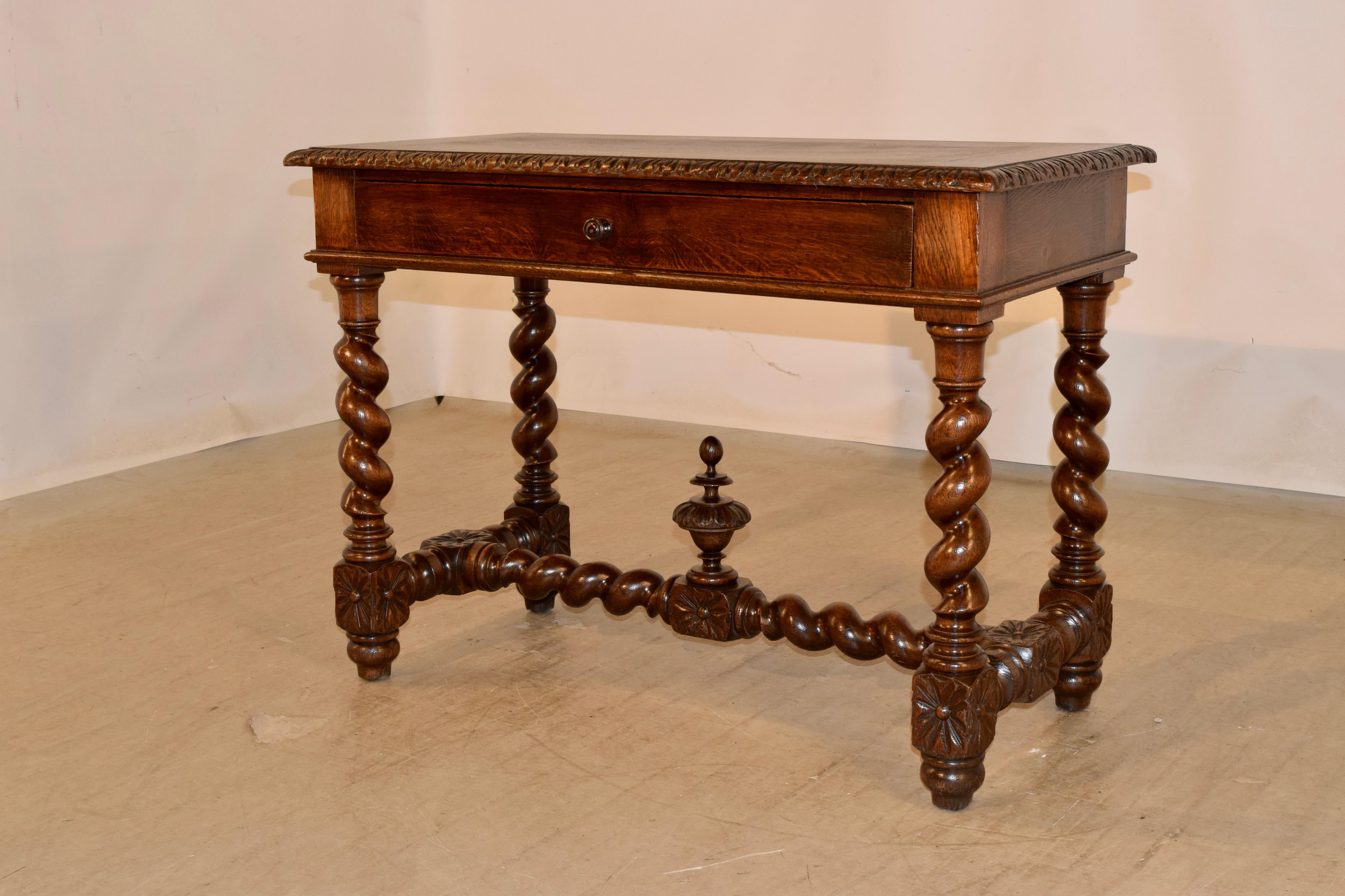 Oak 19th Century French Writing Table