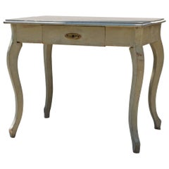 19th Century French Writing / Work Table in Gustavian Paint