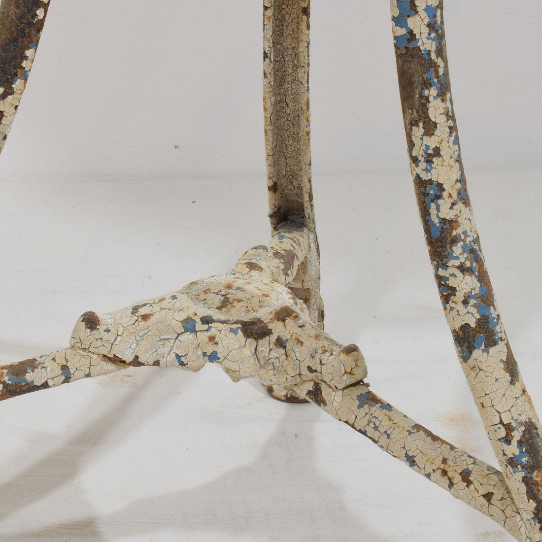 19th Century French Wrough and Cast Iron Bistro Table from Arras For Sale 11