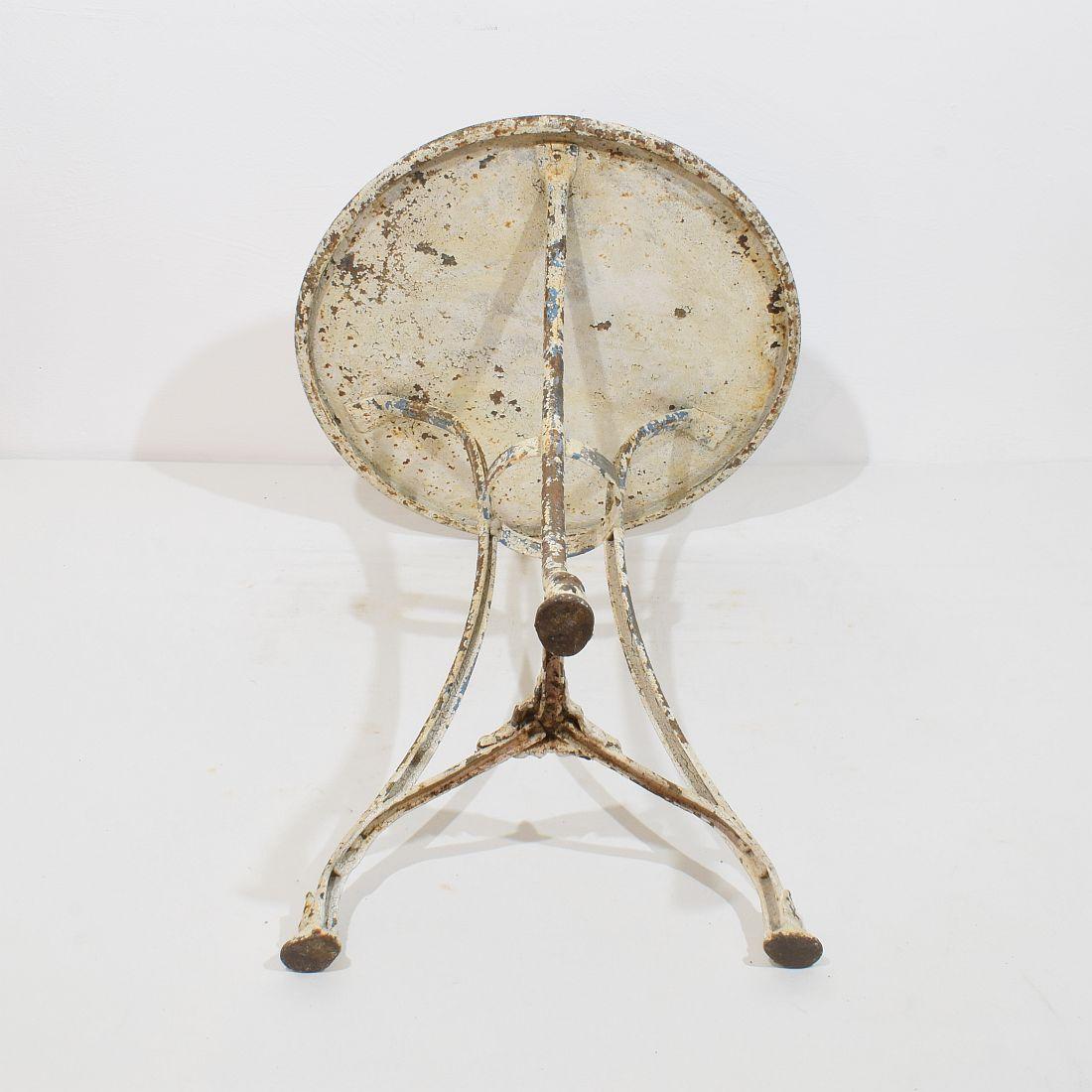 19th Century French Wrough and Cast Iron Bistro Table from Arras For Sale 16