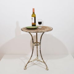 19th Century French Wrough and Cast Iron Bistro Table from Arras