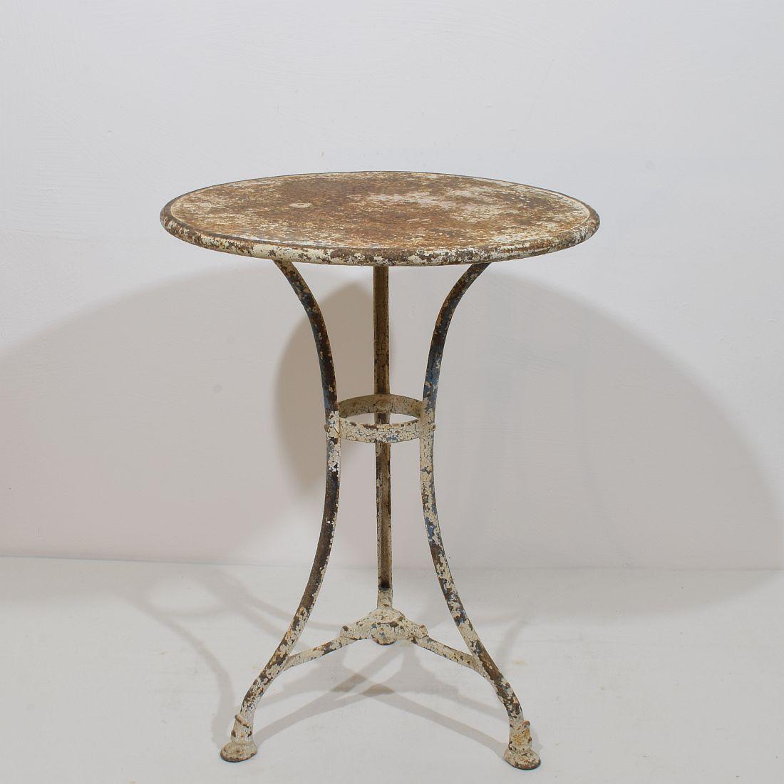 19th Century French Wrough and Cast Iron Bistro Table from Arras For Sale 1