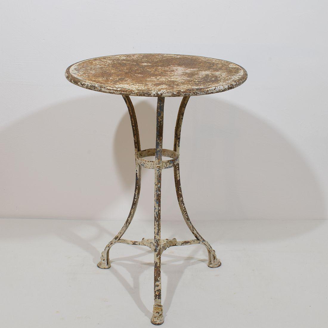 19th Century French Wrough and Cast Iron Bistro Table from Arras For Sale 2