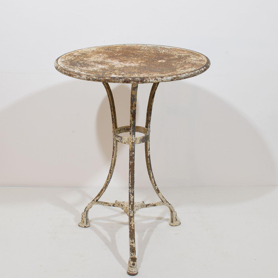 19th Century French Wrough and Cast Iron Bistro Table from Arras For Sale 4