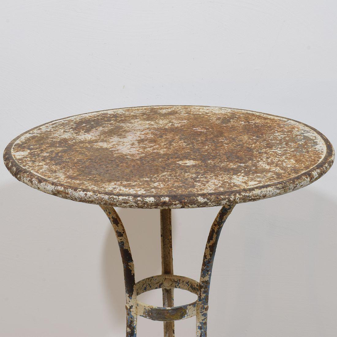 19th Century French Wrough and Cast Iron Bistro Table from Arras For Sale 5