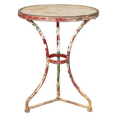 19th Century French Wrought Iron Bistro Table