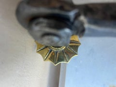 19th Century French Wrought Iron & Brass Star Door Knocker