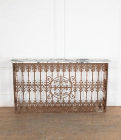 19th Century French Wrought Iron Console