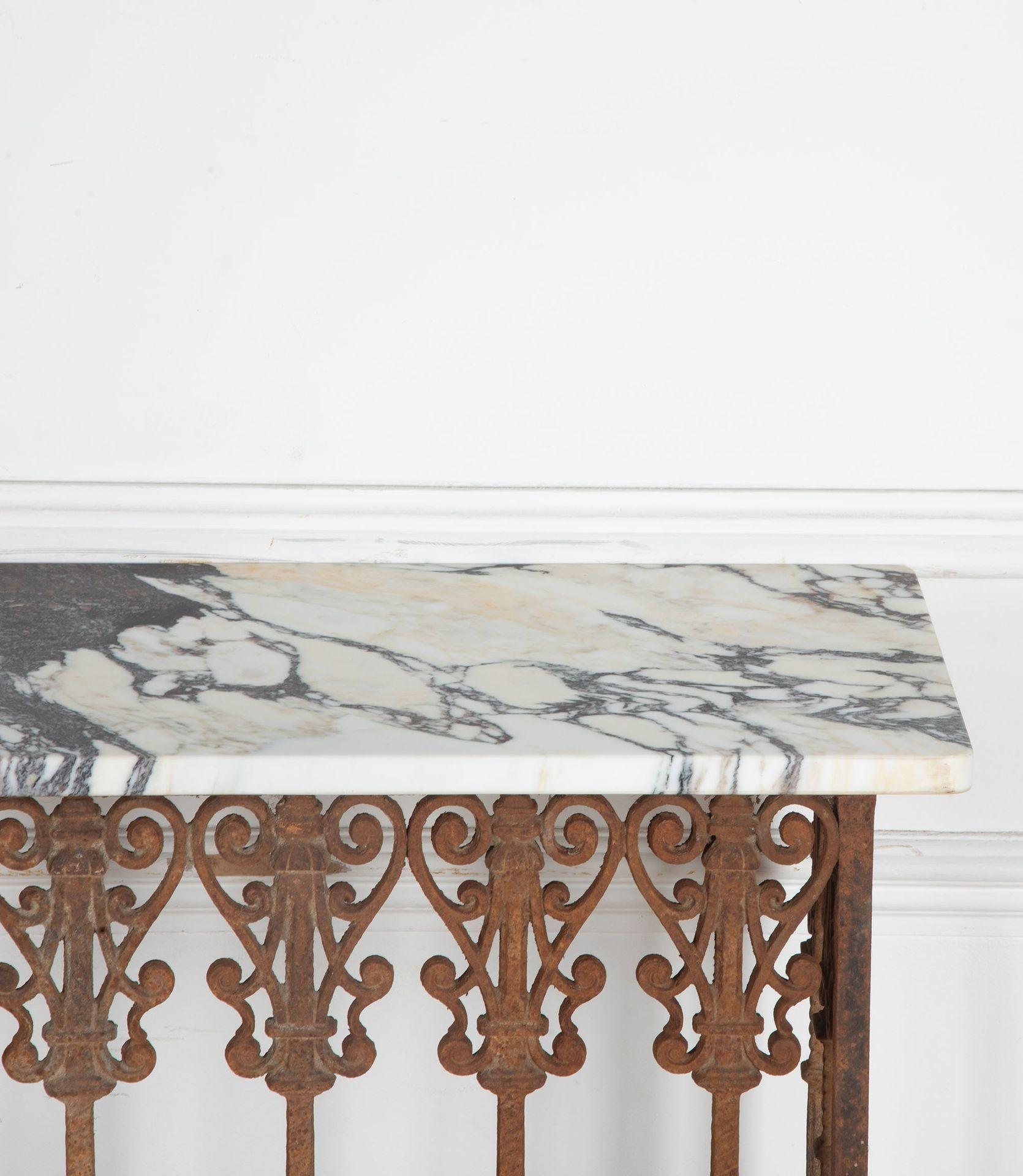 19th Century French Wrought Iron Console For Sale at 1stDibs