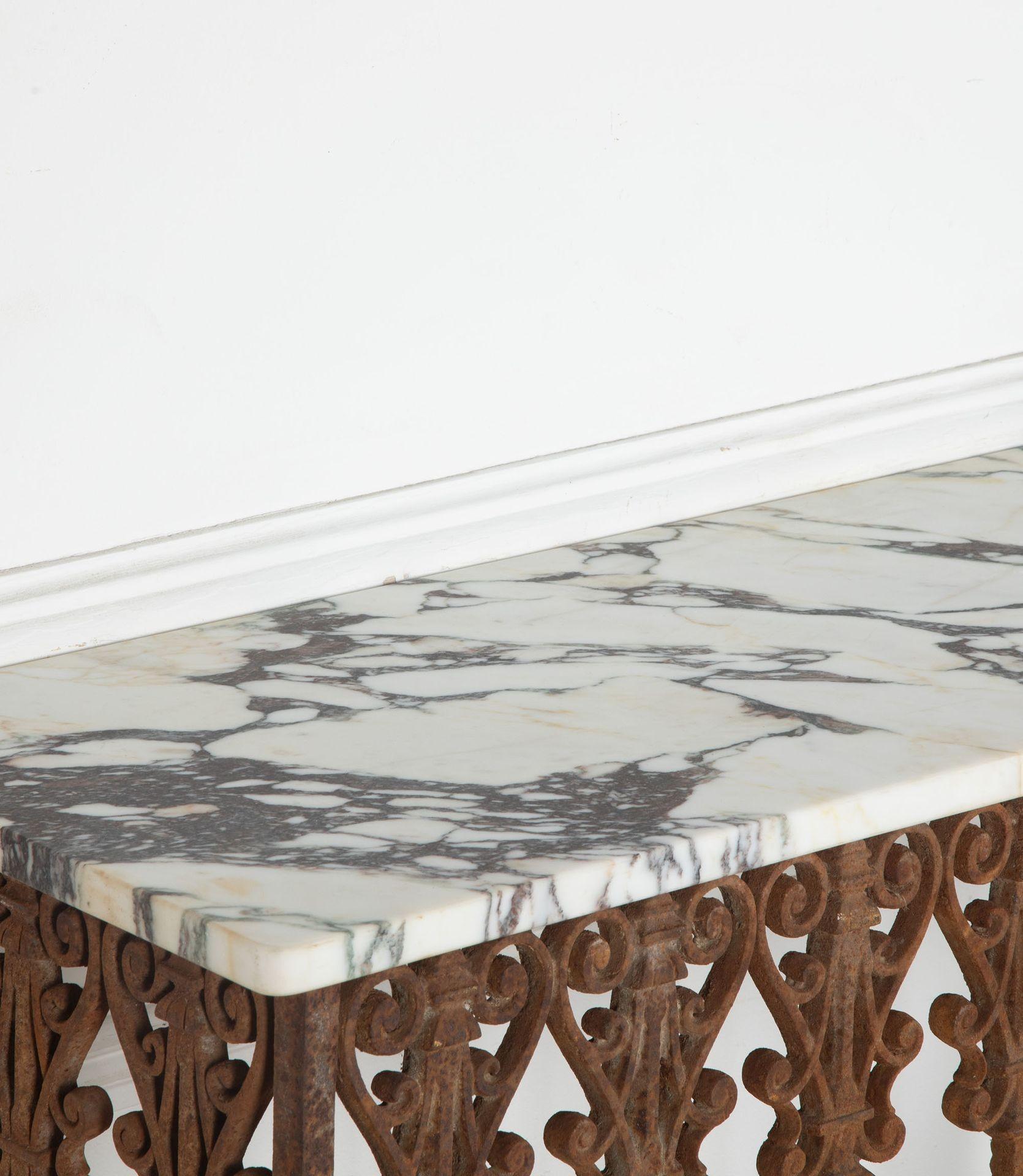 19th Century French Wrought Iron Console For Sale at 1stDibs