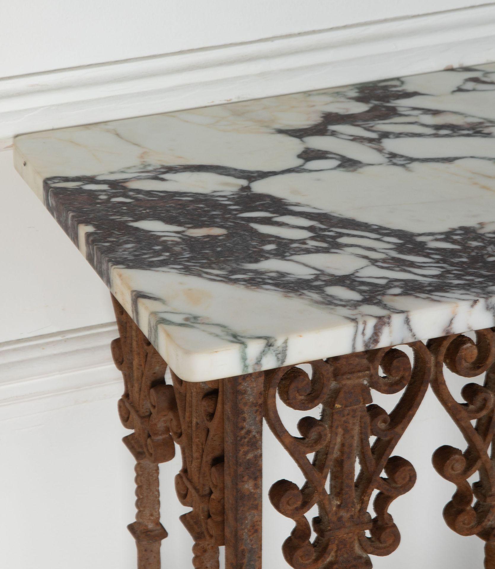19th Century French Wrought Iron Console For Sale at 1stDibs