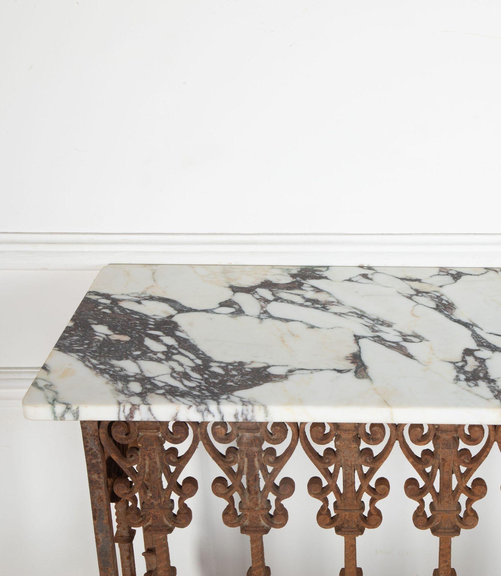 19th Century French Wrought Iron Console For Sale at 1stDibs