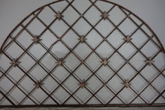19th Century French Wrought Iron Demilune Traverse