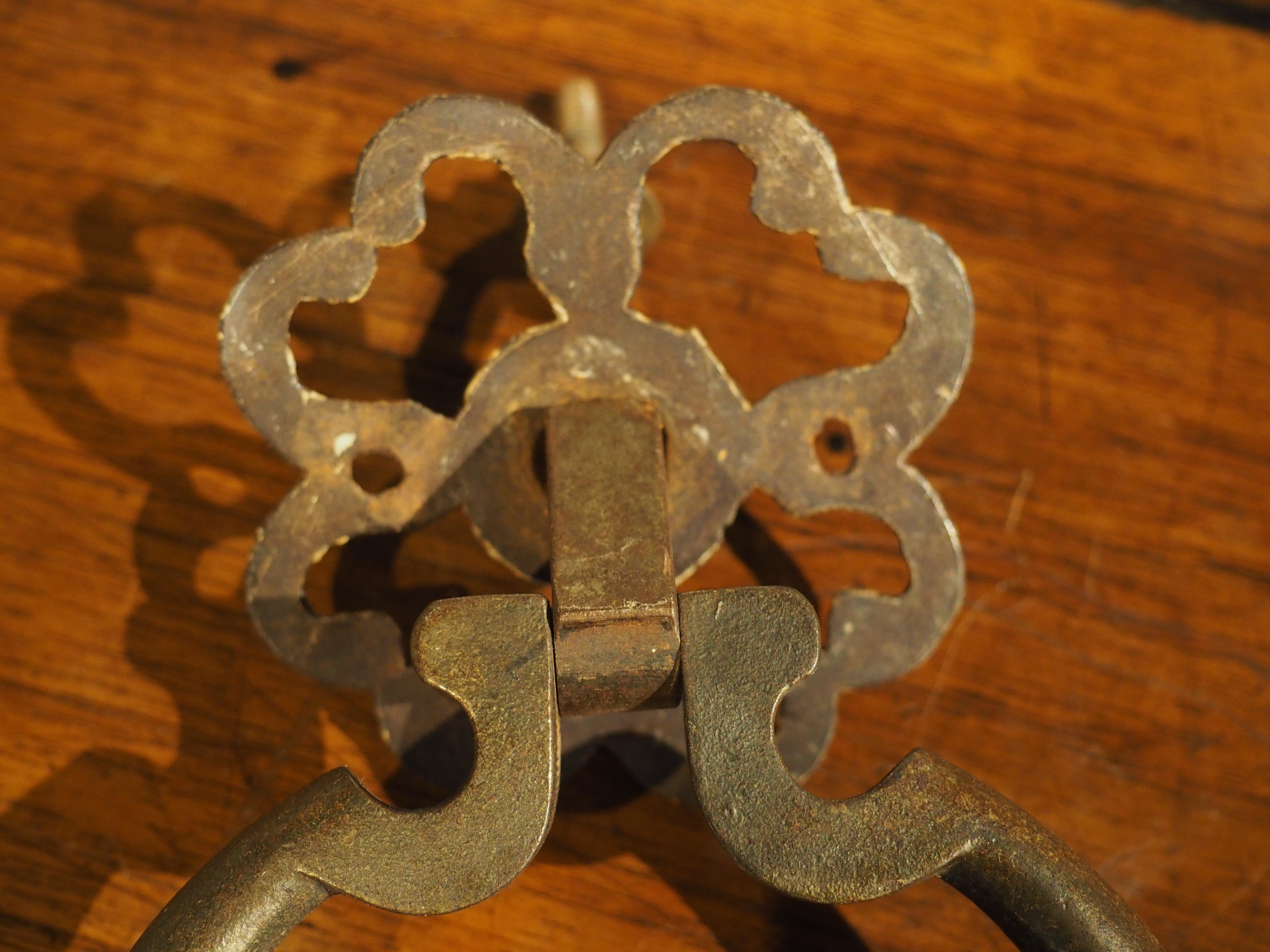 19th Century French Wrought Iron Door Knocker 1