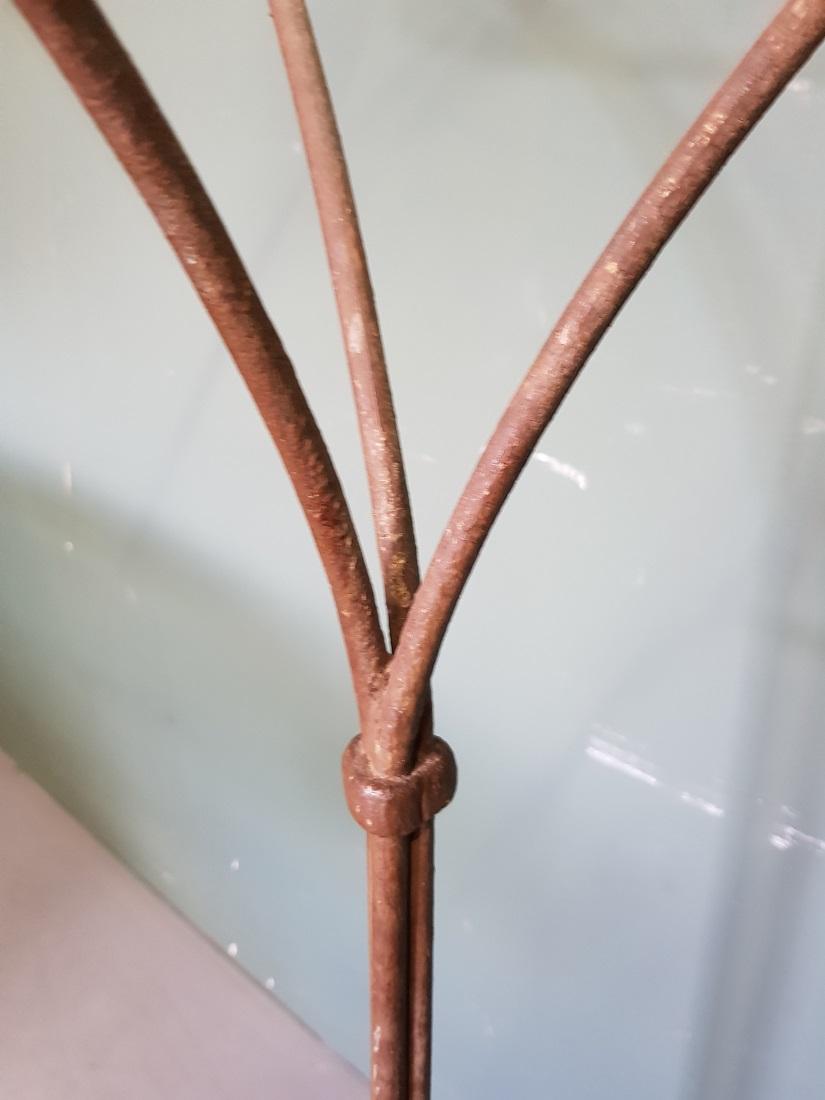 19th Century French Wrought Iron Floor Candlestick for 19 Candles For Sale 2