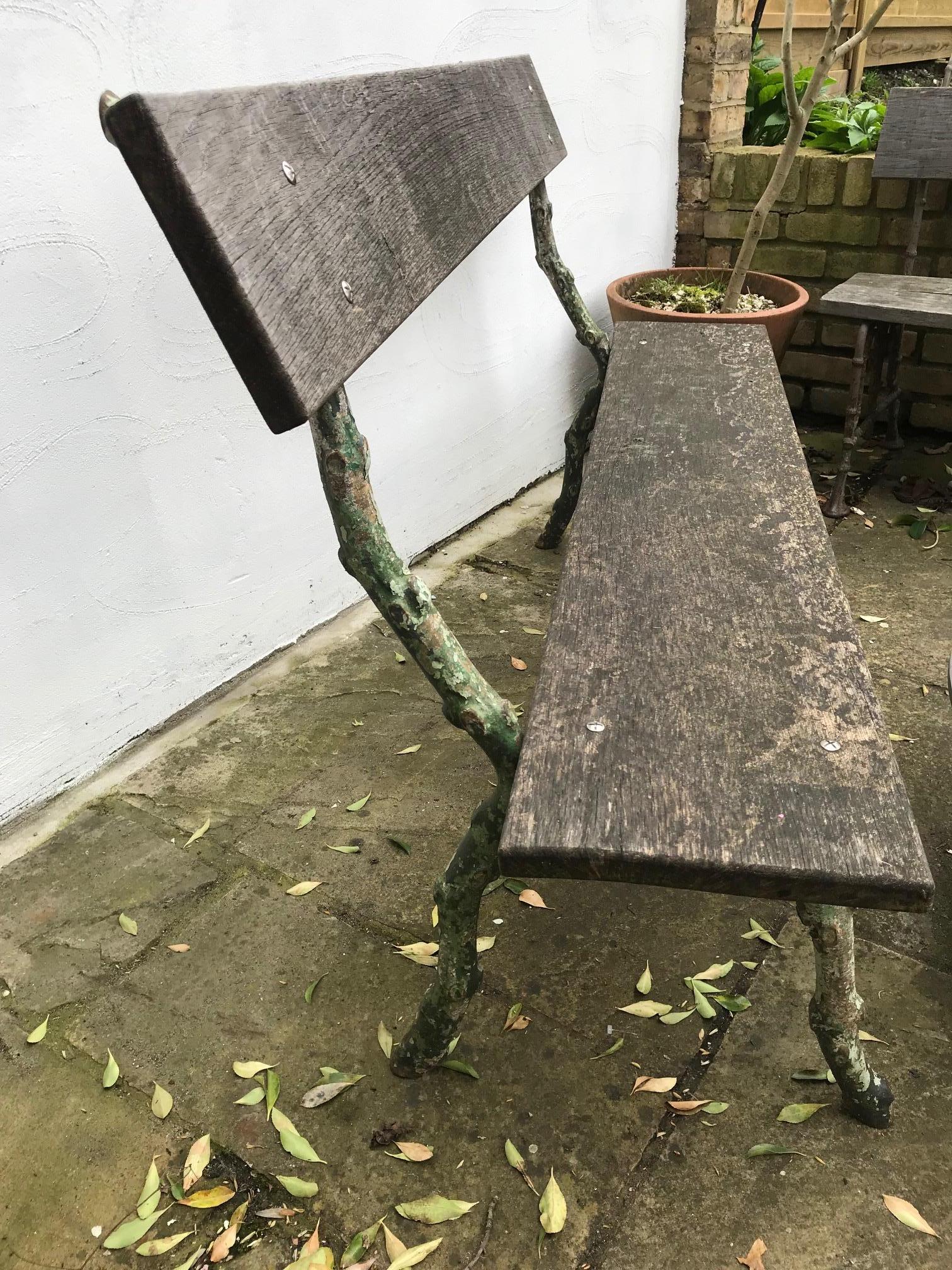 19th Century French Wrought Iron Garden Bench For Sale 8