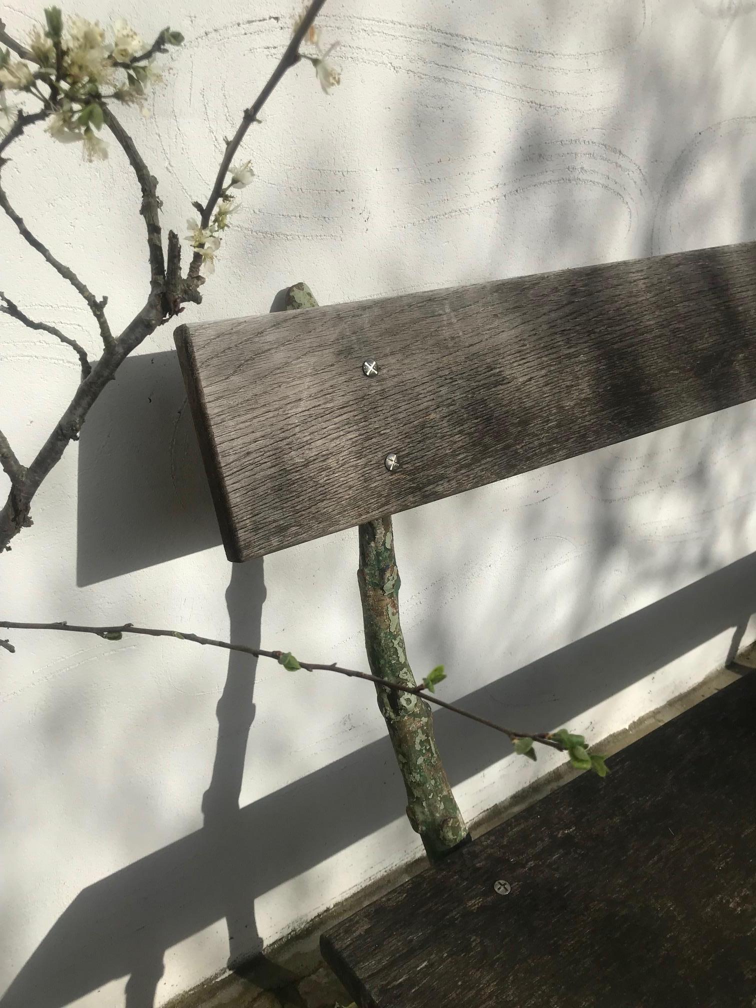 19th Century French Wrought Iron Garden Bench In Good Condition For Sale In London, GB