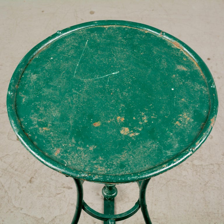 19th Century French Wrought Iron Garden Pedestal For Sale at 1stDibs