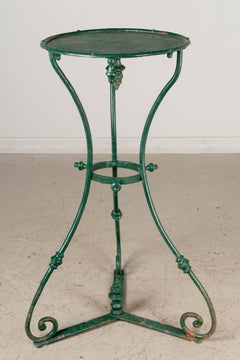 19th Century French Wrought Iron Garden Pedestal
