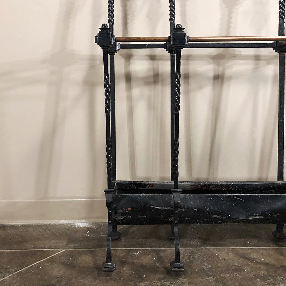 19th Century French Wrought Iron Hall Hand-Forged Tree 2