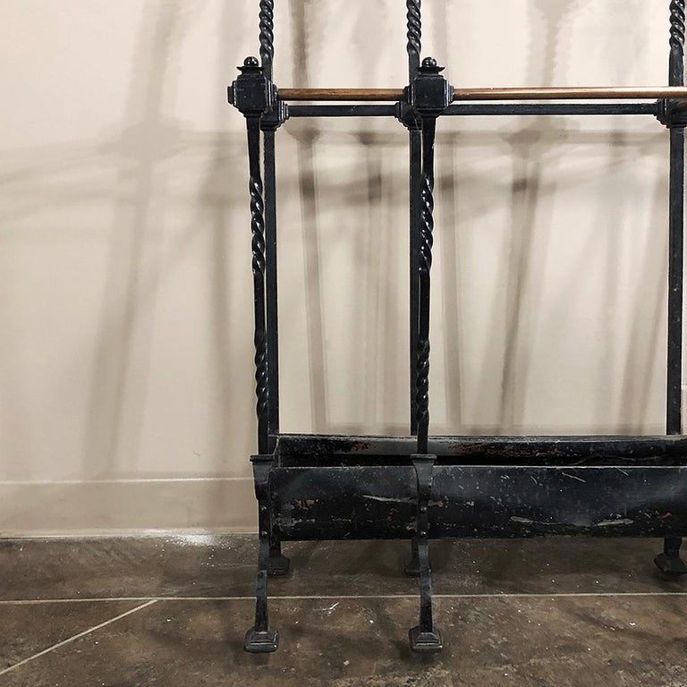 19th Century French Wrought Iron Hall Tree at 1stDibs