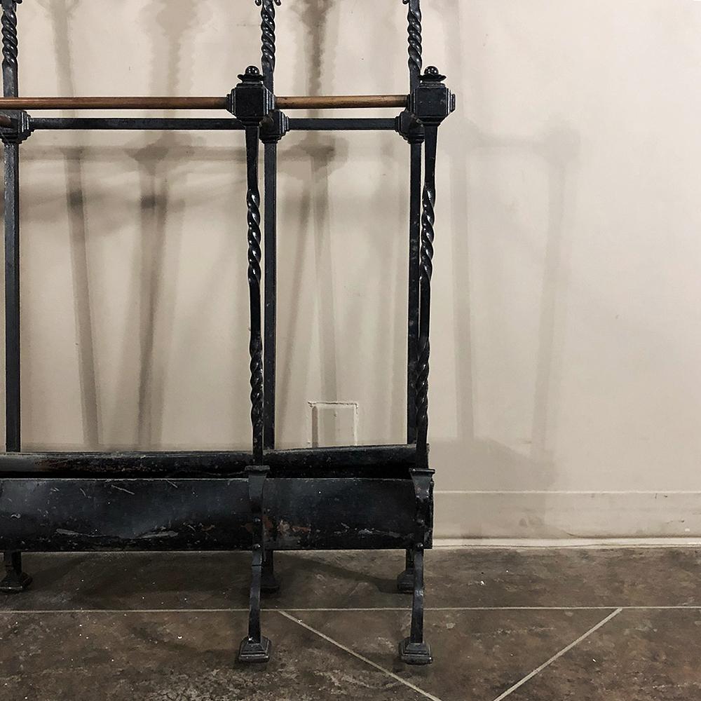 19th Century French Wrought Iron Hall Hand-Forged Tree 3