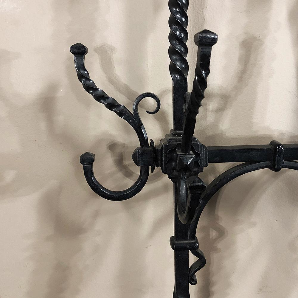 Late 19th Century 19th Century French Wrought Iron Hall Hand-Forged Tree