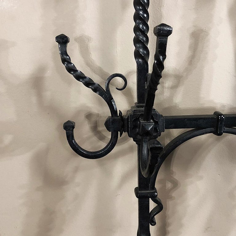 19th Century French Wrought Iron Hall Hand-Forged Tree at 1stDibs
