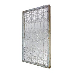 19th Century French Wrought Iron Mirror - Garden
