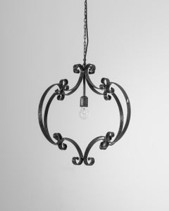 19th Century, French, Wrought Iron Pendant