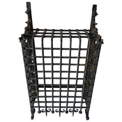 Antique 19th Century French Wrought Iron Window Grill or Bars