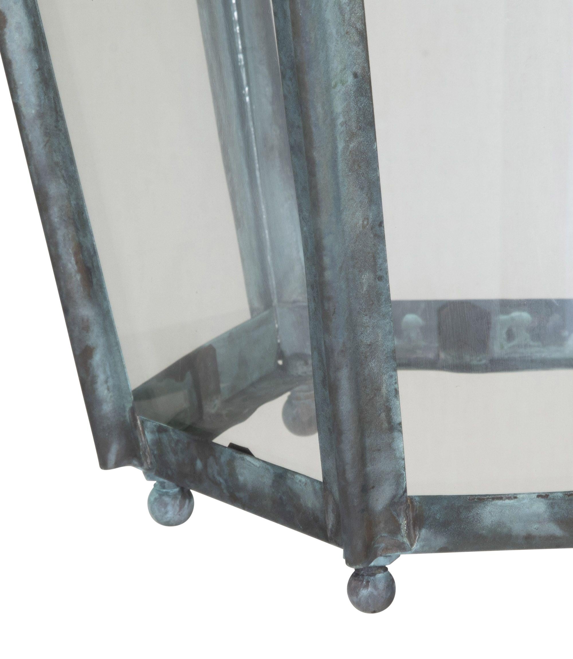 19th Century French Zinc Lantern In Good Condition For Sale In Tetbury, Gloucestershire