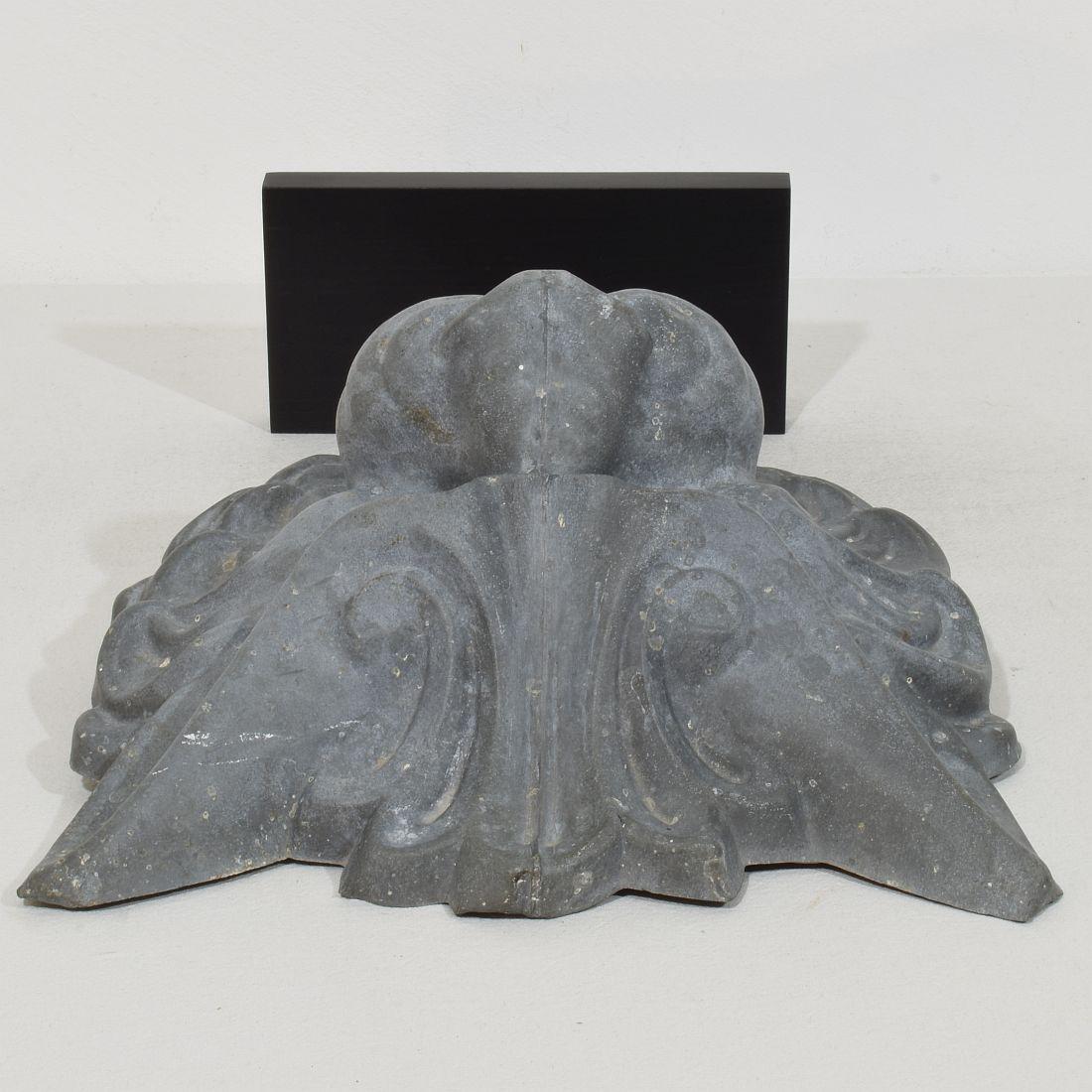19th Century, French Zinc Mythical Lion- Wolf Head Fragment For Sale 7