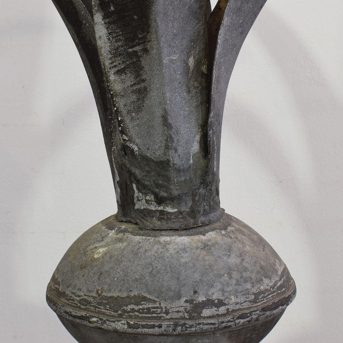 19th Century French Zinc Roof Finial 5