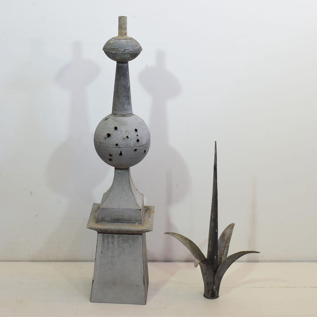 19th Century French Zinc Roof Finial 7