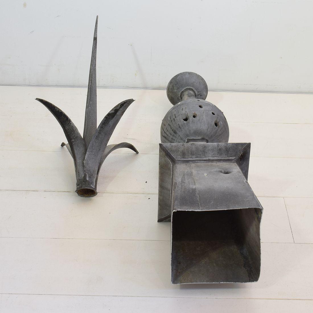 19th Century French Zinc Roof Finial 9